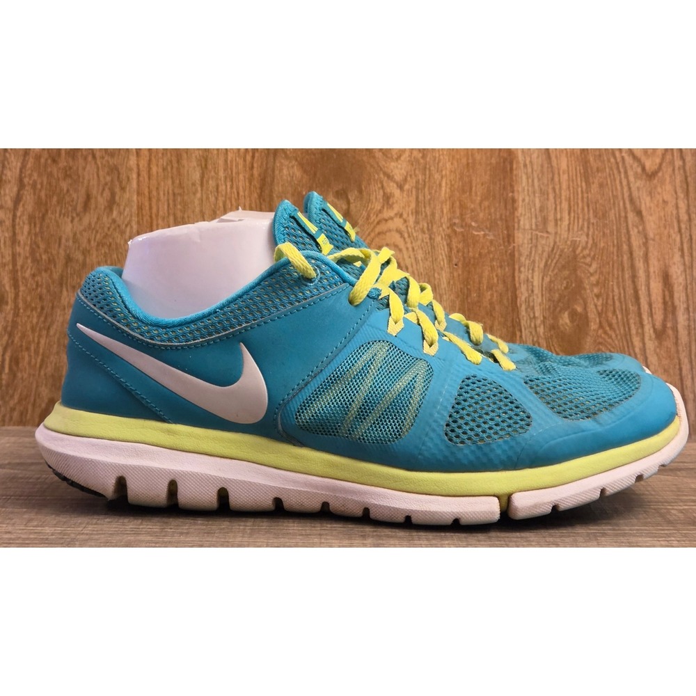 Nike Flex‎ 2014 Athletic Running Sneaker Shoes Women's Size 9  Green Yellow